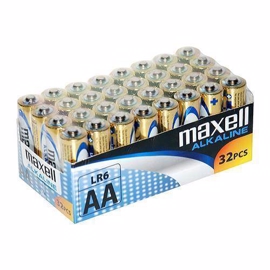 Maxell LR6/AA alkaliska batterier (32 st)